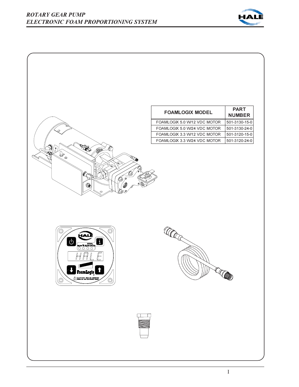 System configuration, Hale foam proportioner system model | Hale 5.0 FoamLogix User Manual | Page 14 / 122