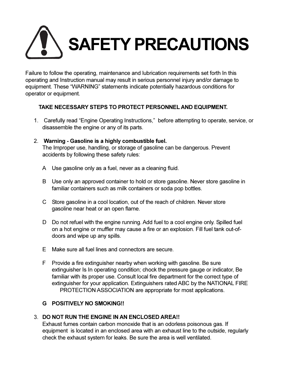 Safety precautions | Hale Fyr Port User Manual | Page 5 / 37