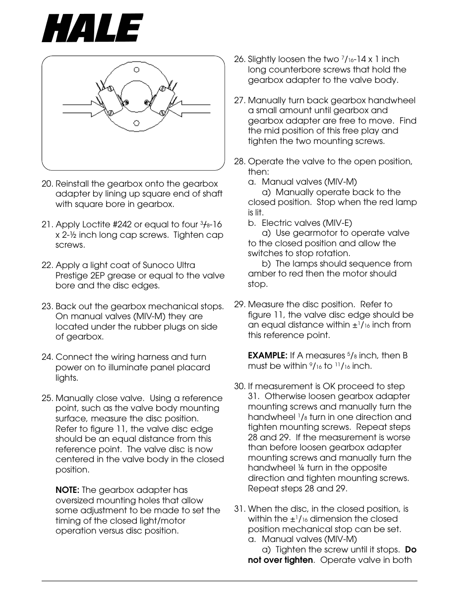 Aster, Ntake, Alve | Hale Master Intake Valve User Manual | Page 26 / 46