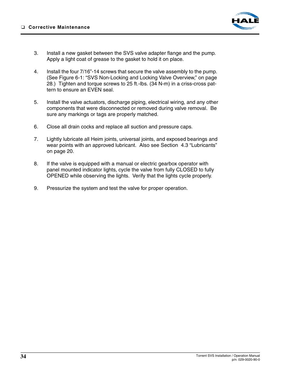 Hale Torrent SVS Stainless Steel Valves User Manual | Page 34 / 100