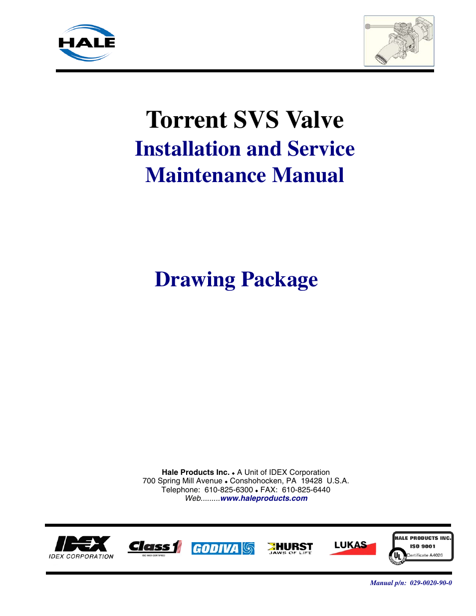 8 drawings package, Torrent svs valve, Installation and service maintenance manual | Drawing package | Hale Torrent SVS Stainless Steel Valves User Manual | Page 47 / 100