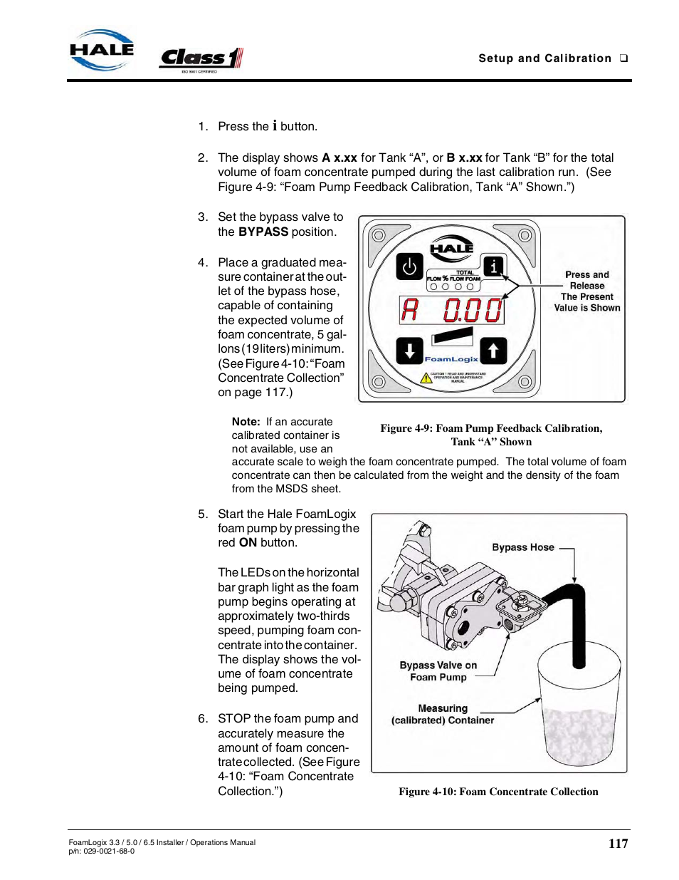 Figure 4-10: foam concentrate collection | Hale FoamLogix 6.5 User Manual | Page 117 / 194
