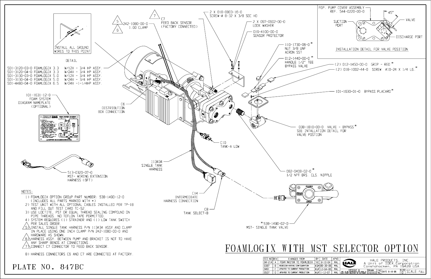 Foamlogix with “mst” selector option b | Hale FoamLogix 6.5 User Manual | Page 179 / 194