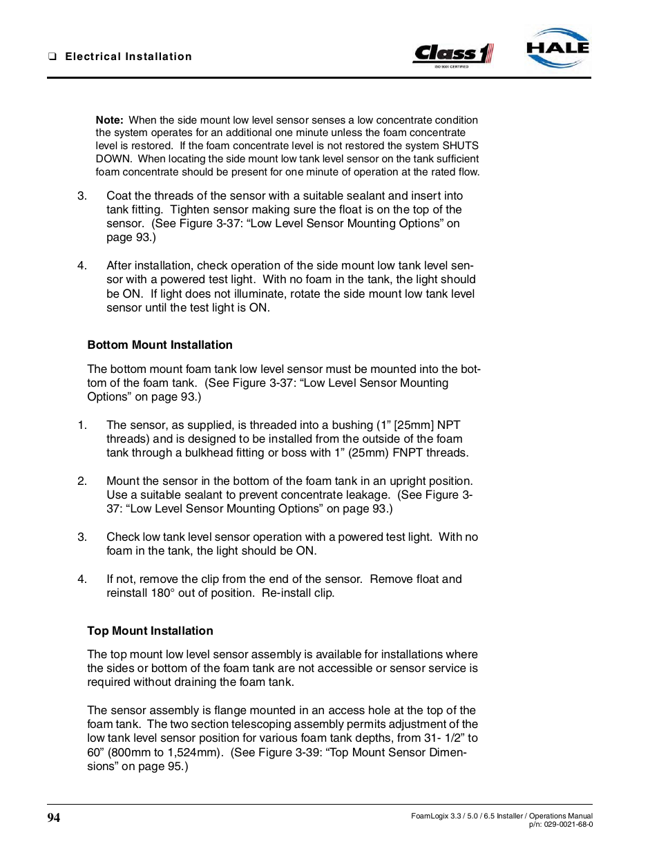 Hale FoamLogix 6.5 User Manual | Page 94 / 194