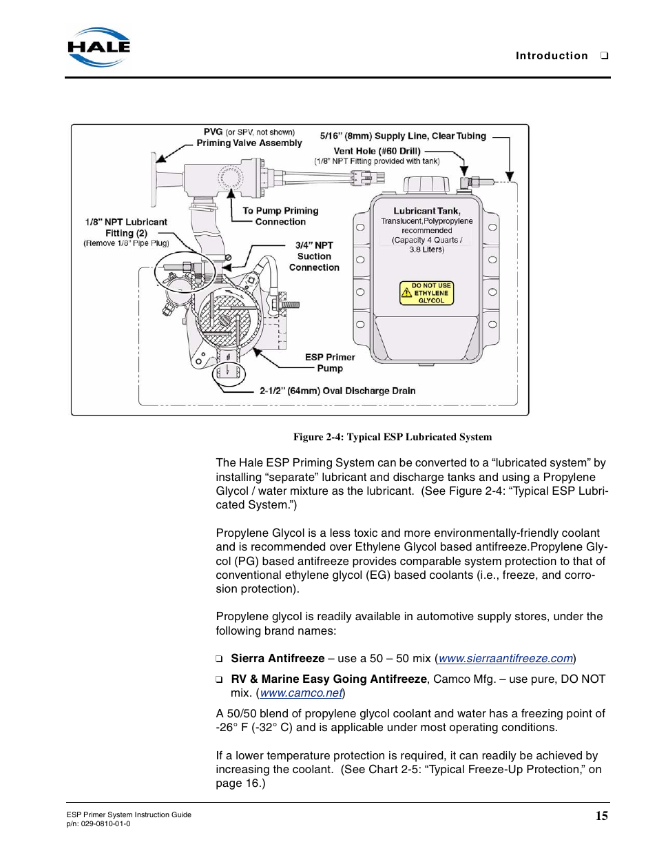 Figure 2-4: typical esp lubricated system, Figure 2-4, Typical esp lubricated system | Hale ESP Priming System User Manual | Page 15 / 70