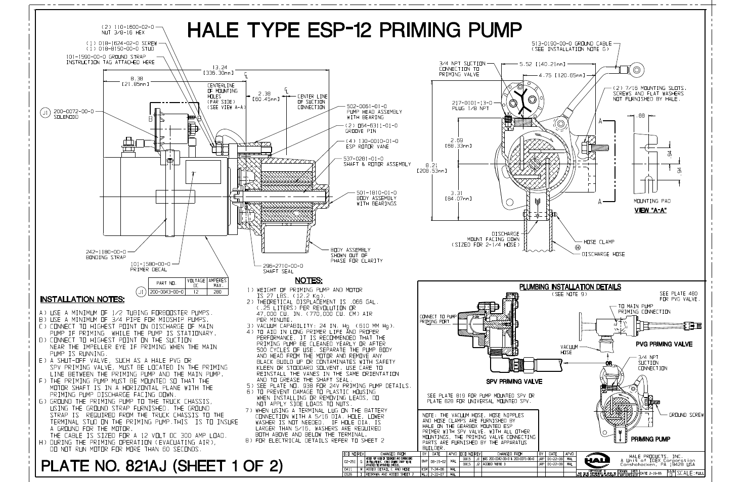 12 volt esp system | Hale ESP Priming System User Manual | Page 55 / 70