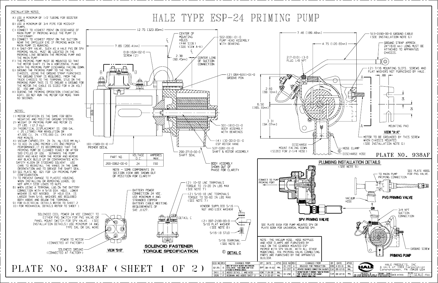 24 volt esp system | Hale ESP Priming System User Manual | Page 59 / 70