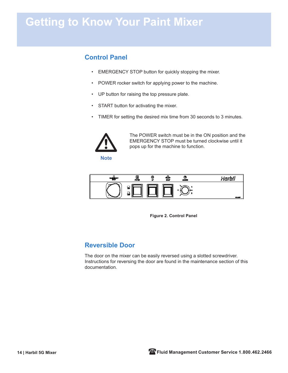 Getting to know your paint mixer | Fluid Management 5G-HD Harbil 5-Gallon Shaker User Manual | Page 16 / 81