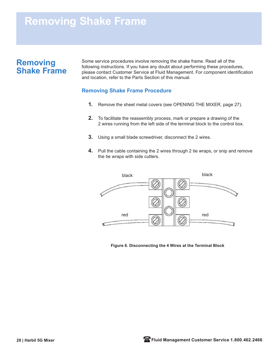Removing shake frame | Fluid Management 5G-HD Harbil 5-Gallon Shaker User Manual | Page 30 / 81