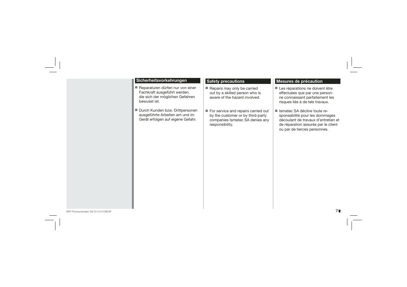 IDEX Health & Science BVP Process User Manual | Page 7 / 44