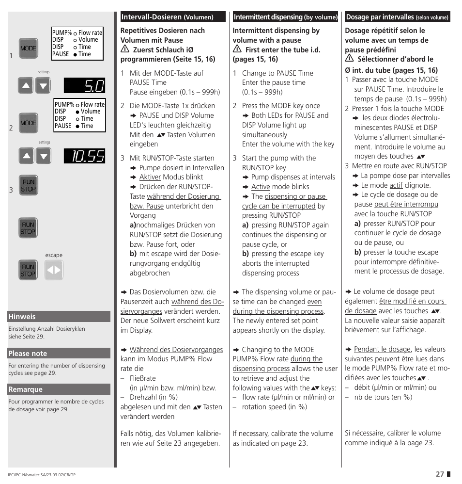 IDEX Health & Science IPC User Manual | Page 27 / 48