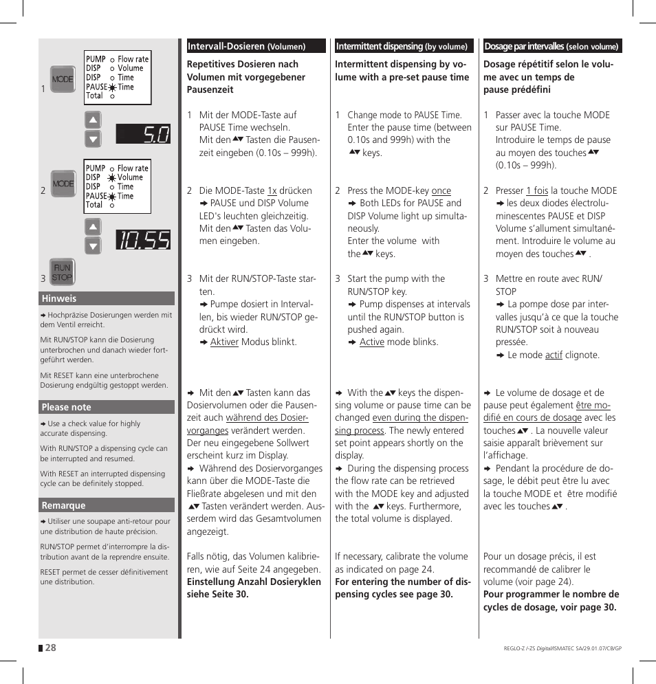 IDEX Health & Science REGLO--ZS Digital User Manual | Page 28 / 52