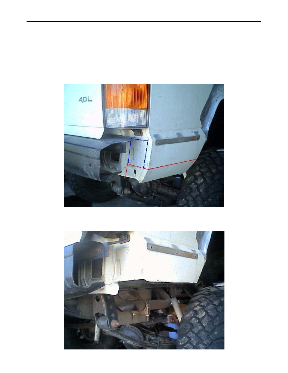 Cut & fold” cherokee rear quarter panels | OR-Fab 83245 JEEP CHEROKEE XJ HD COMP CUT REAR BUMPER (CUT & FOLDED) REAR LOWER QUARTERS User Manual | Page 5 / 8