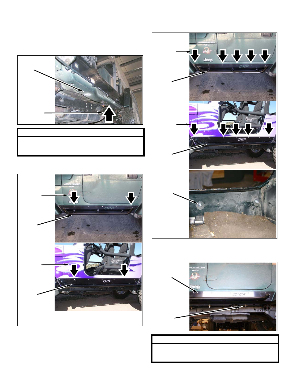 OR-Fab 84204 ROCKER PANEL (PAIR) TJL (UNLIMITED) User Manual | Page 7 / 9