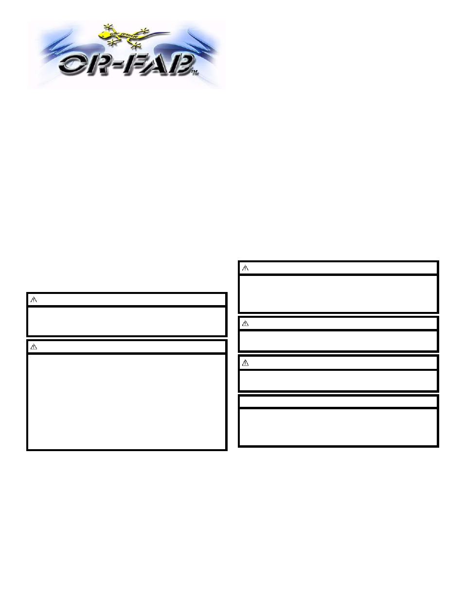 OR-Fab 84307 ROCKER PANEL W/ BAR - JK UNLIMITED 4-DOOR User Manual | 5 pages