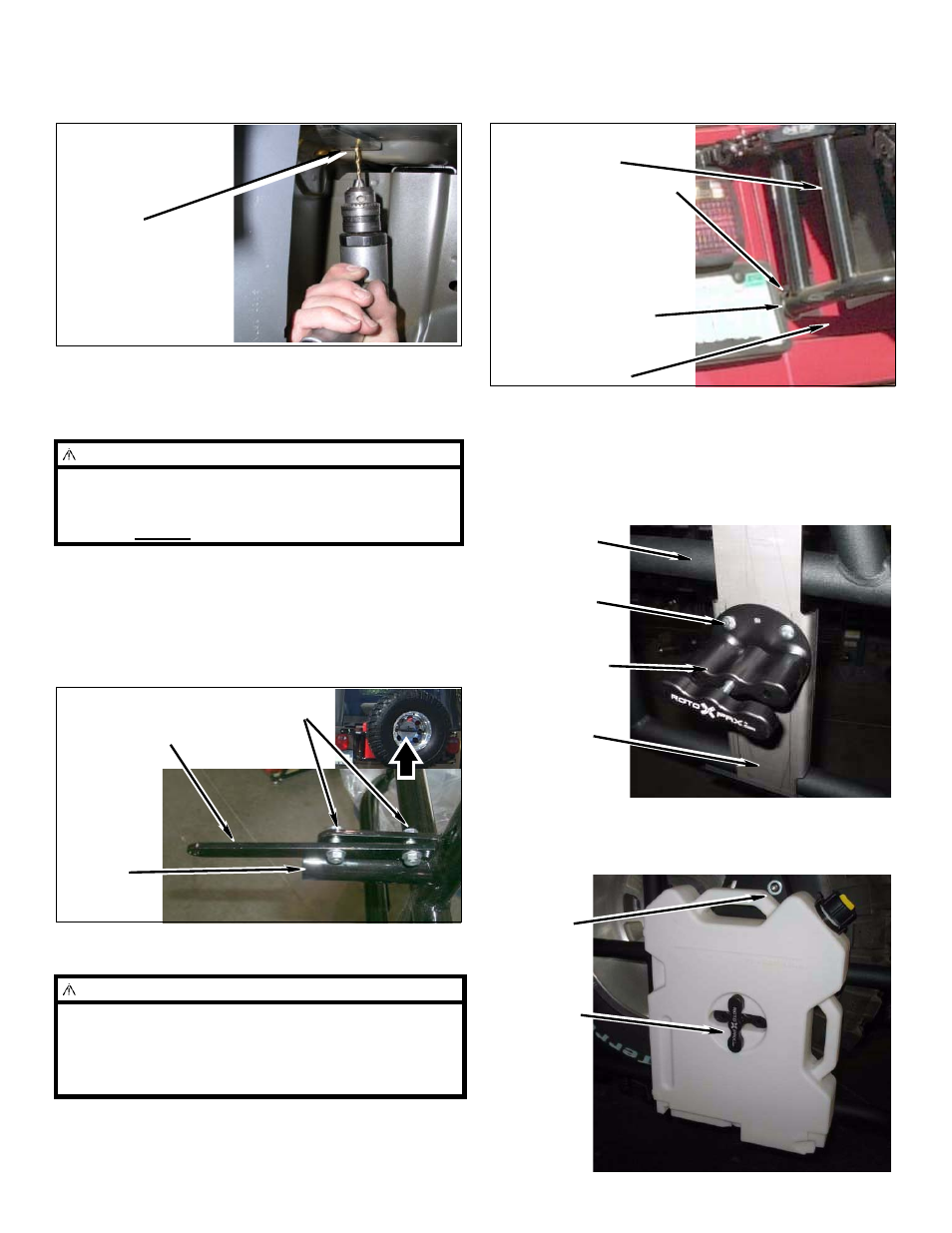 OR-Fab 85209 JEEP WRANGLER JK SWING AWAY SPARE TIRE CARRIER WITH ROTOPAX CONTAINERS User Manual | Page 8 / 9