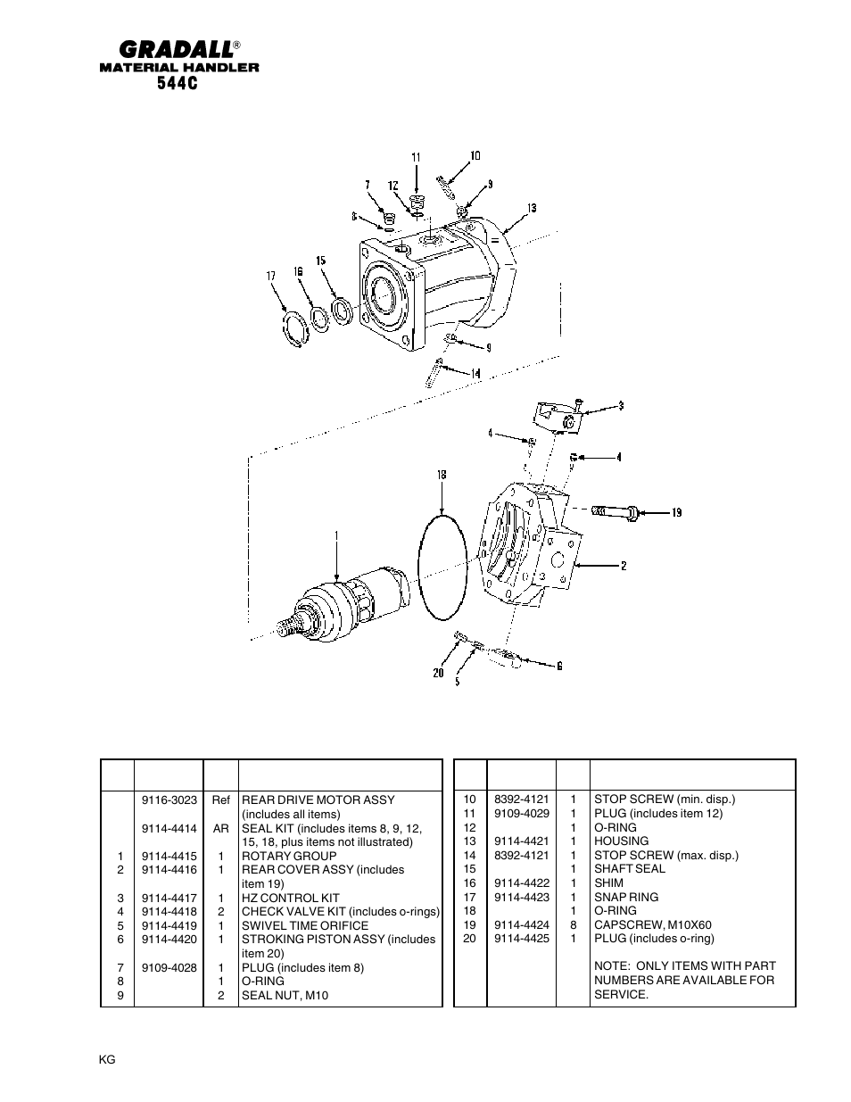 Gradall 544C-10 User Manual | Page 125 / 171