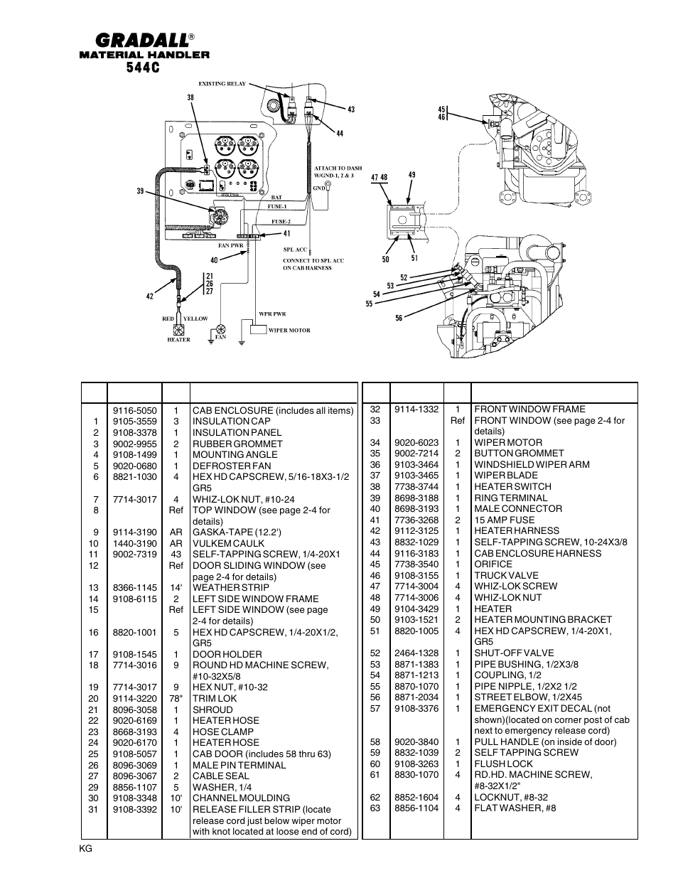 View c-c | Gradall 544C-10 User Manual | Page 150 / 171