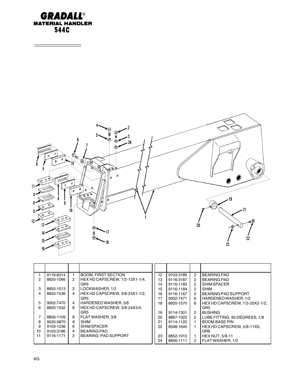 Section 3 boom | Gradall 544C-10 User Manual | Page 32 / 171