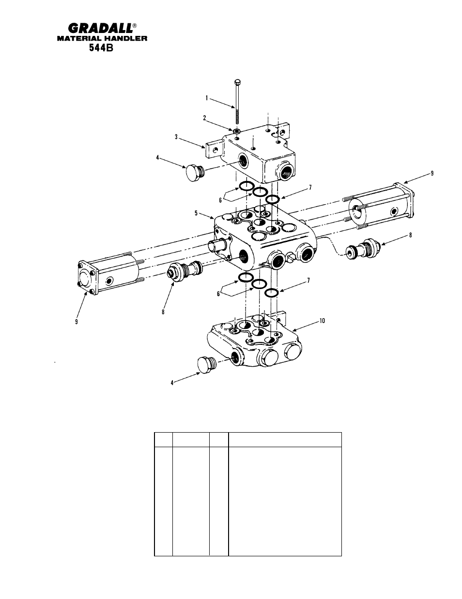 Hydraulic components forward-reverse control valve | Gradall 544B Parts Manual User Manual | Page 112 / 180