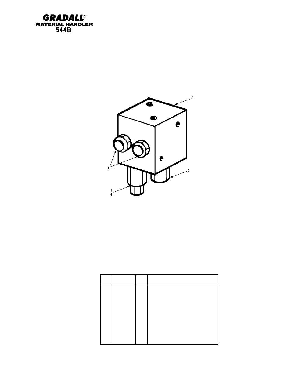 Hydraulic components stabilizer valve | Gradall 544B Parts Manual User Manual | Page 115 / 180