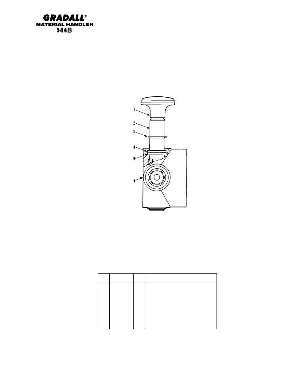 Hydraulic components parking brake valve | Gradall 544B Parts Manual User Manual | Page 122 / 180