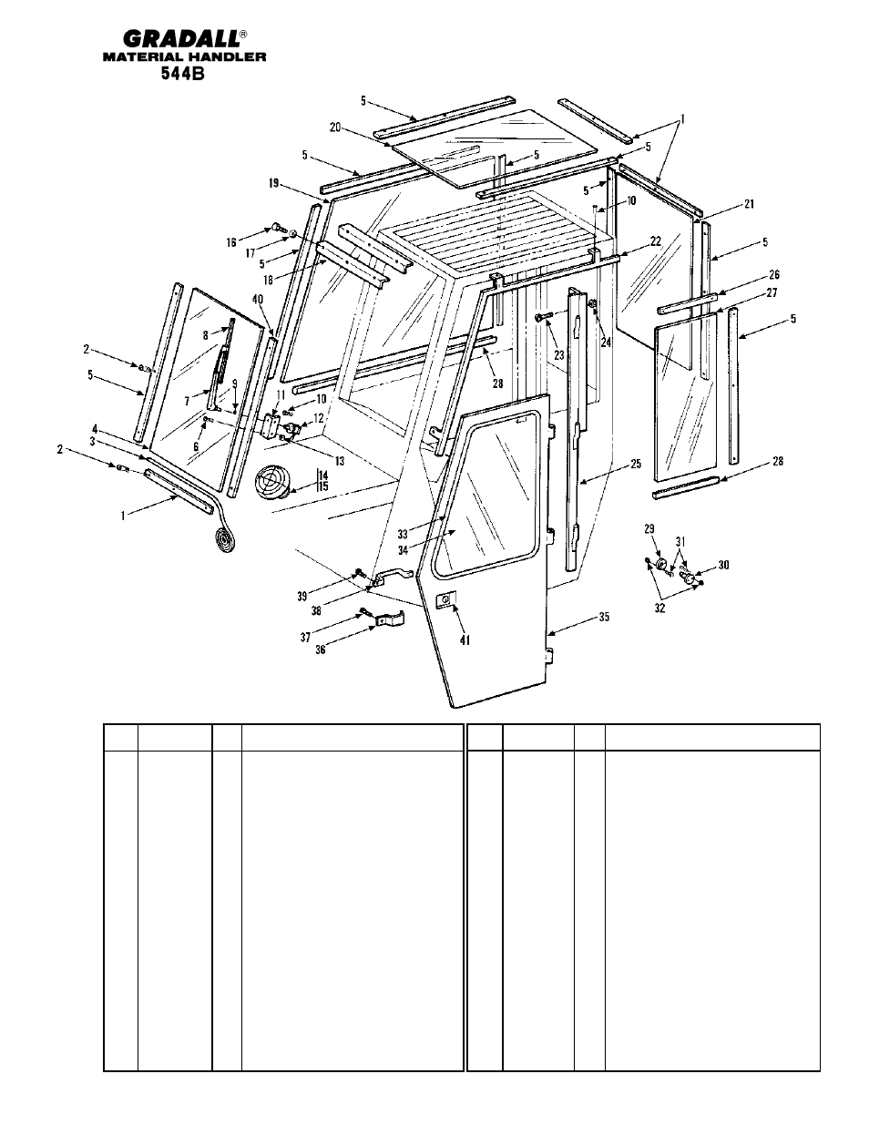 Section 2 chassis & attaching parts | Gradall 544B Parts Manual User Manual | Page 14 / 180