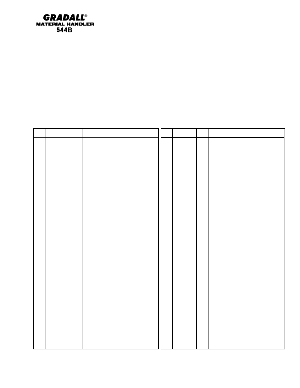 Gradall 544B Parts Manual User Manual | Page 174 / 180