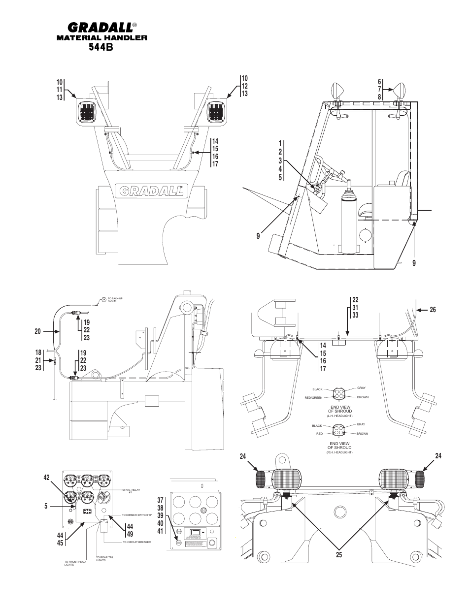 Brake | Gradall 544B Parts Manual User Manual | Page 179 / 180