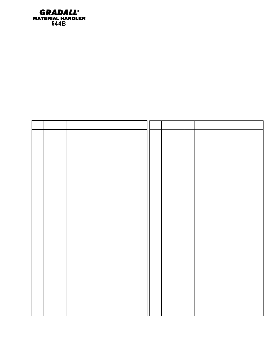 Gradall 544B Parts Manual User Manual | Page 18 / 180