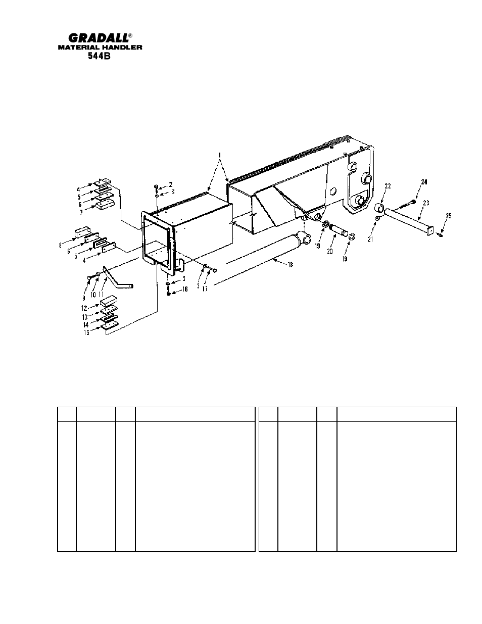 Section 3 booms | Gradall 544B Parts Manual User Manual | Page 22 / 180