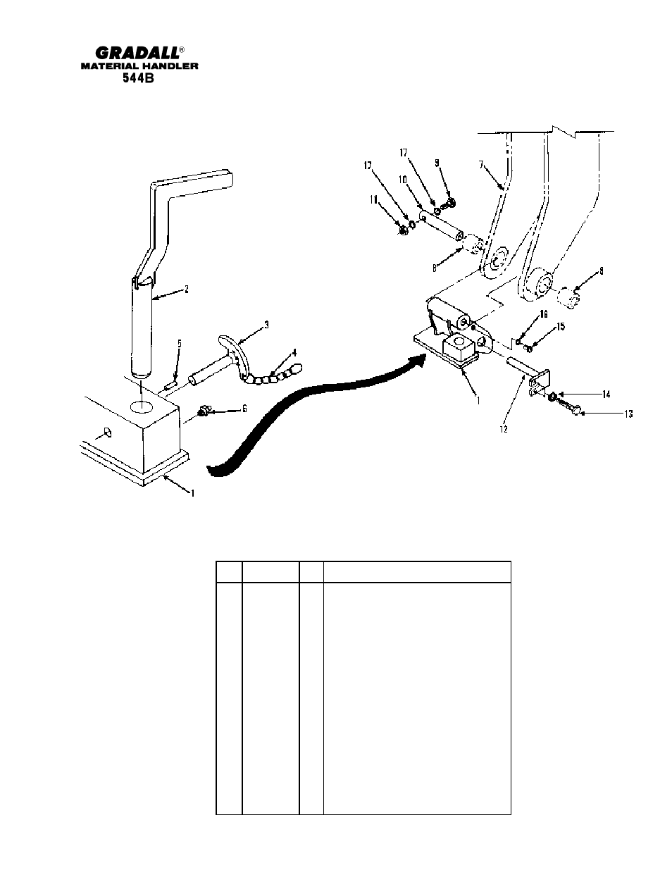 Booms quick switch assembly | Gradall 544B Parts Manual User Manual | Page 28 / 180