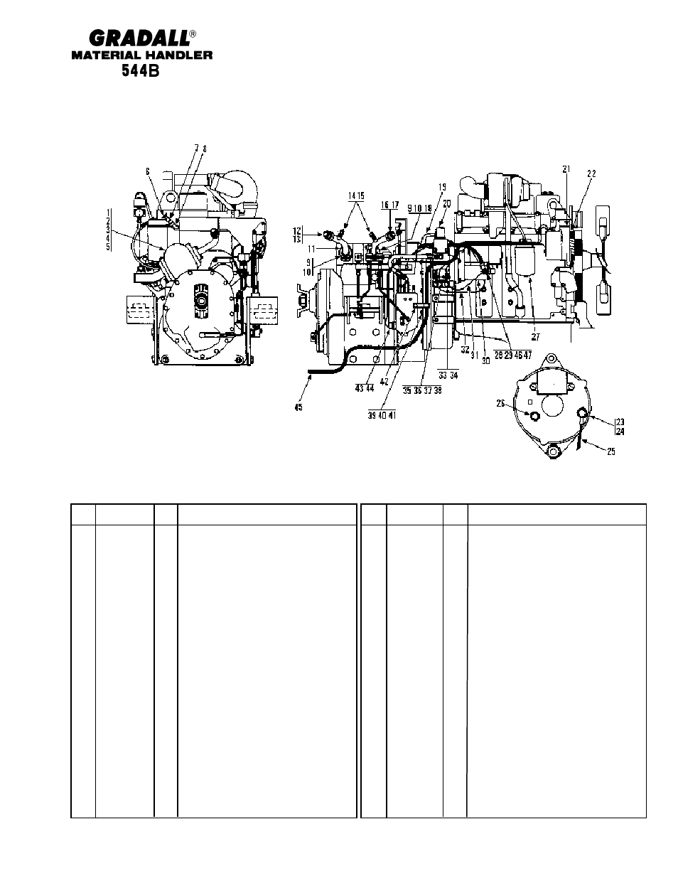 Section 5 engine & attaching parts | Gradall 544B Parts Manual User Manual | Page 32 / 180