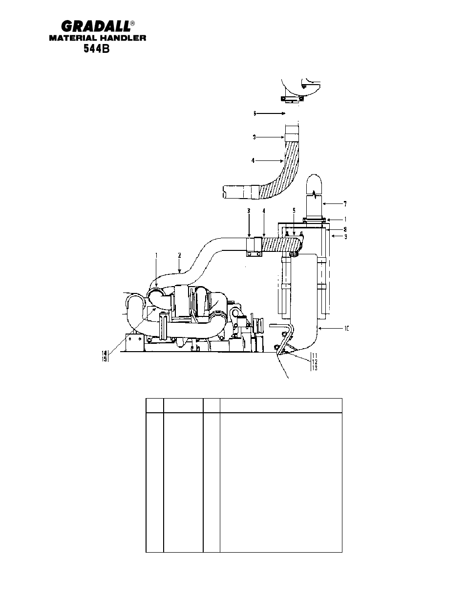 Engine & attaching parts exhaust system, Cummins engine | Gradall 544B Parts Manual User Manual | Page 40 / 180