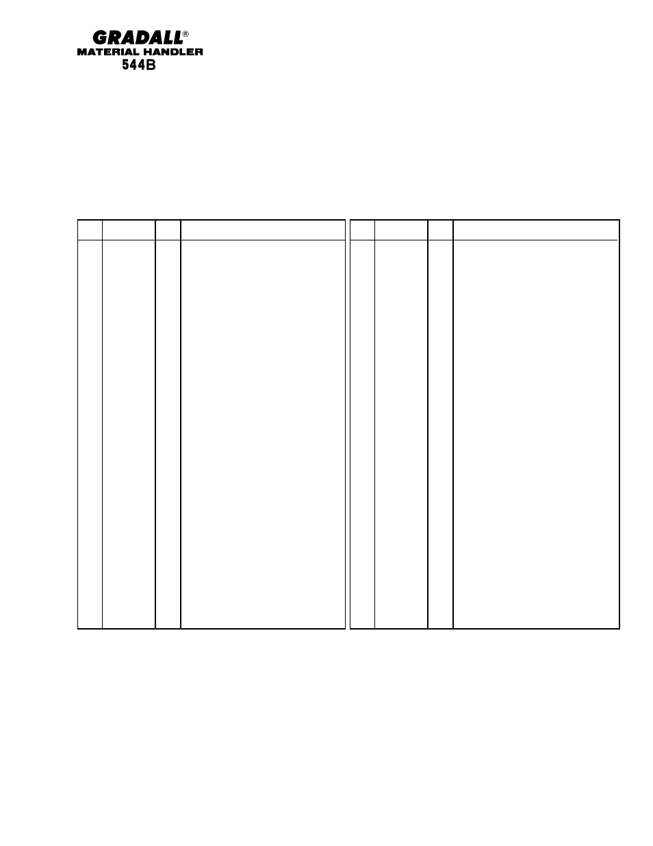 Gradall 544B Parts Manual User Manual | Page 59 / 180