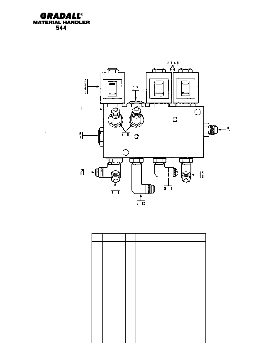 Hydraulic components series-parallel control valve | Gradall 544 User Manual | Page 158 / 209