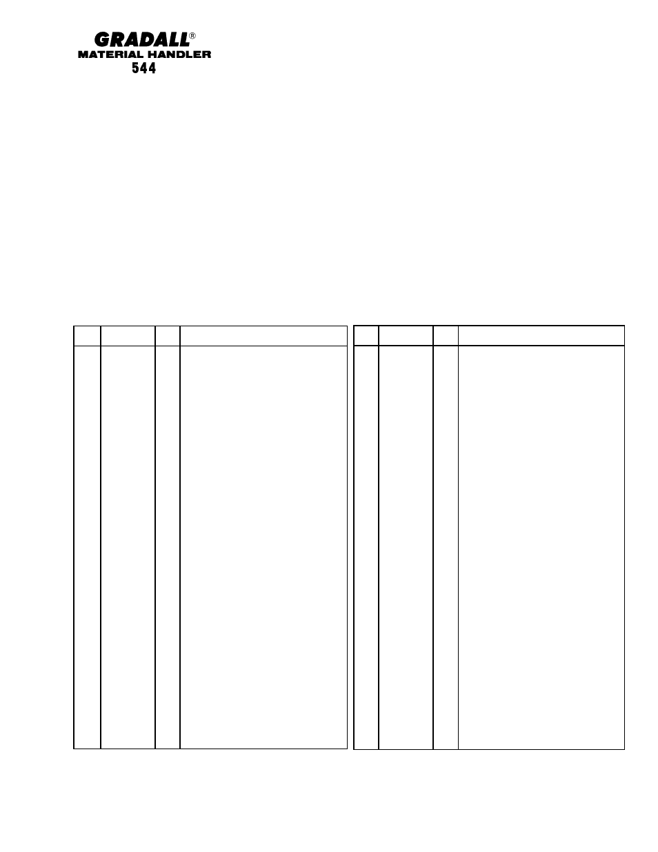 Gradall 544 User Manual | Page 206 / 209
