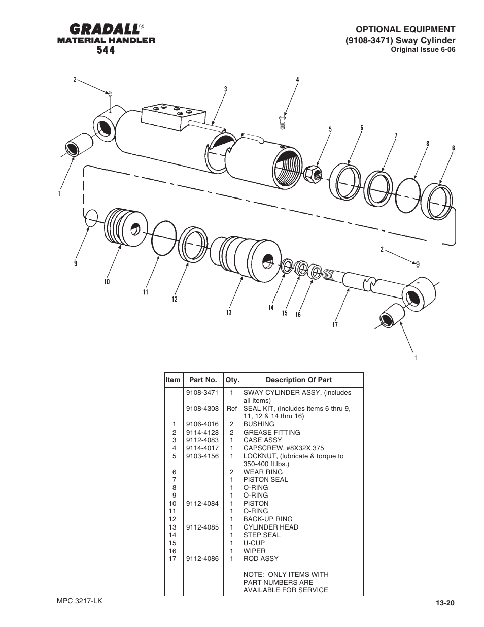 Gradall 544 User Manual | Page 208 / 209