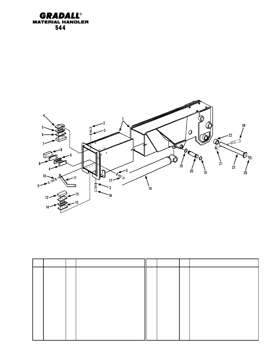 Section 3 booms | Gradall 544 User Manual | Page 38 / 209