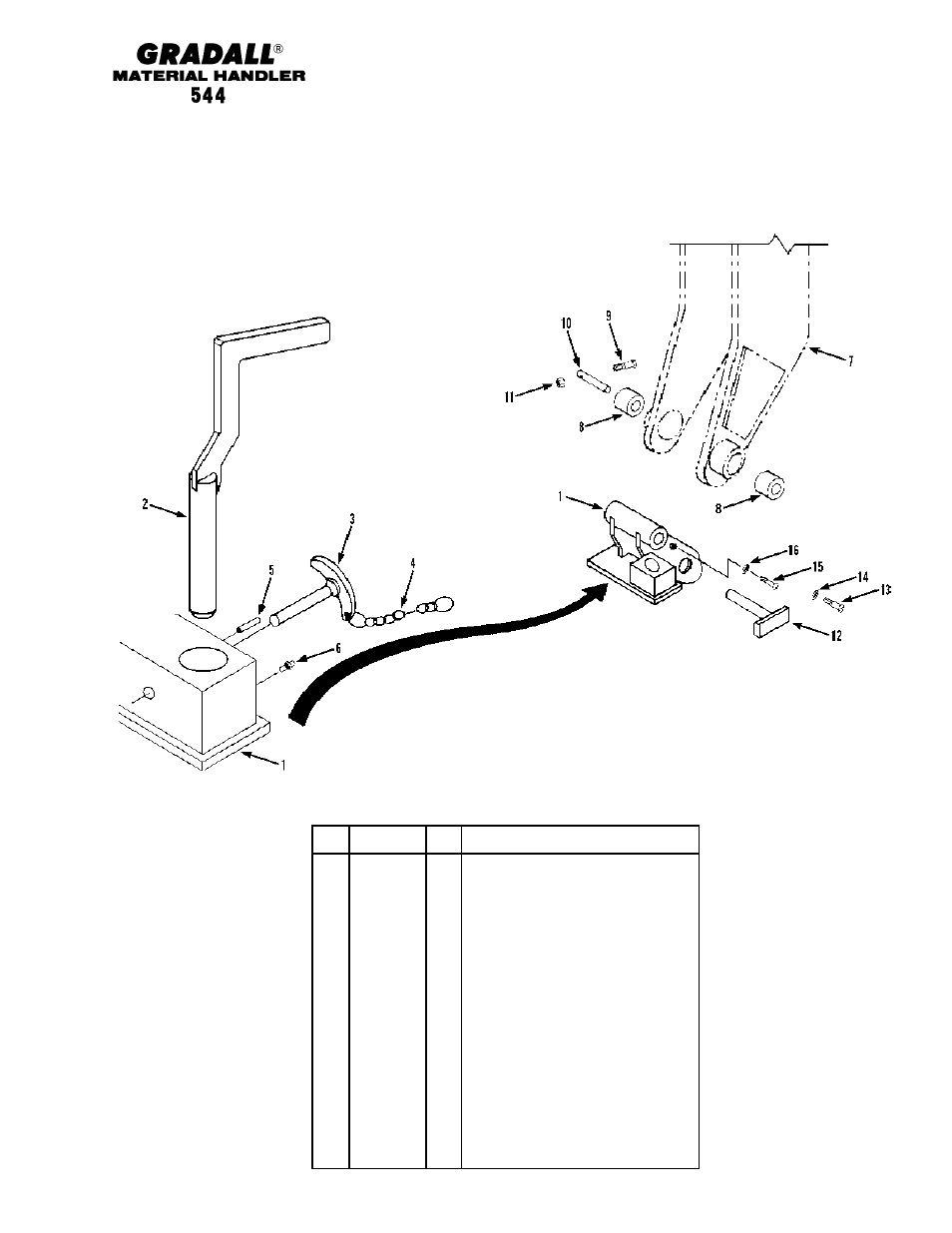 Booms quick switch assembly | Gradall 544 User Manual | Page 47 / 209