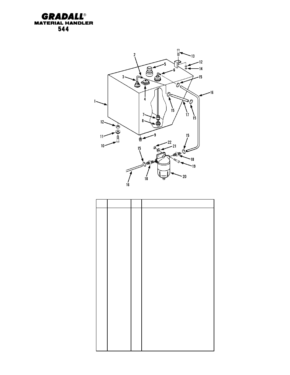 Engine & attaching parts fuel tank & lines | Gradall 544 User Manual | Page 55 / 209