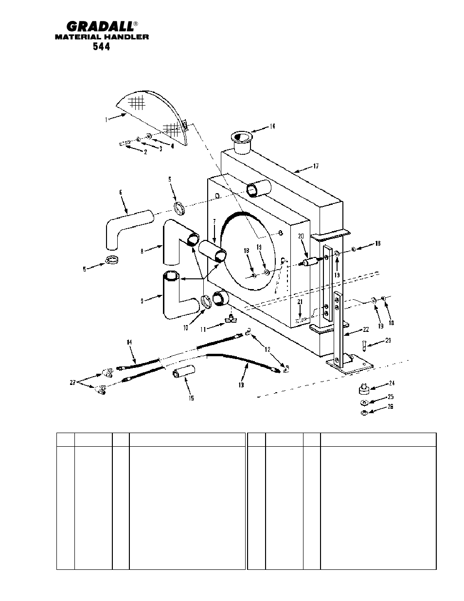 Engine & attaching parts radiator & hoses | Gradall 544 User Manual | Page 56 / 209