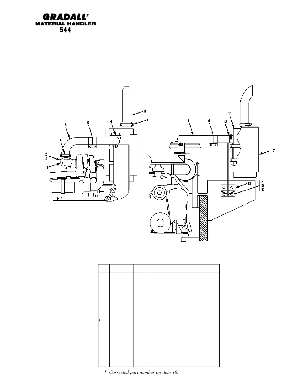 Engine & attaching parts exhaust system | Gradall 544 User Manual | Page 60 / 209
