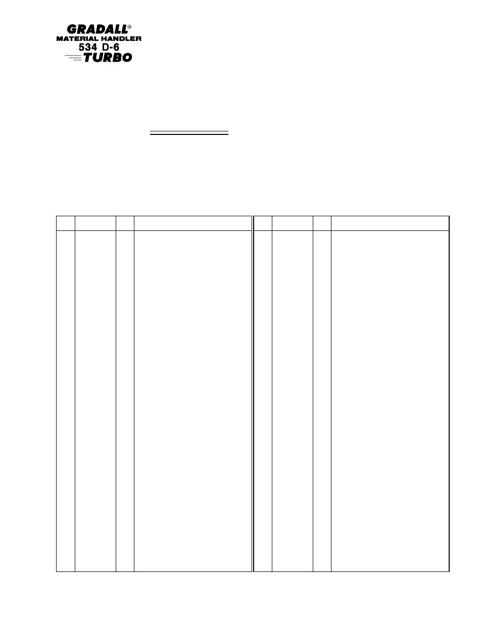 Gradall 534D-6T Parts Manual User Manual | Page 74 / 258
