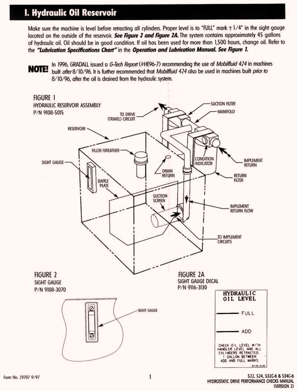Section i hydraulic oil reservoir | Gradall 534D-6T Service Manual User Manual | Page 157 / 288