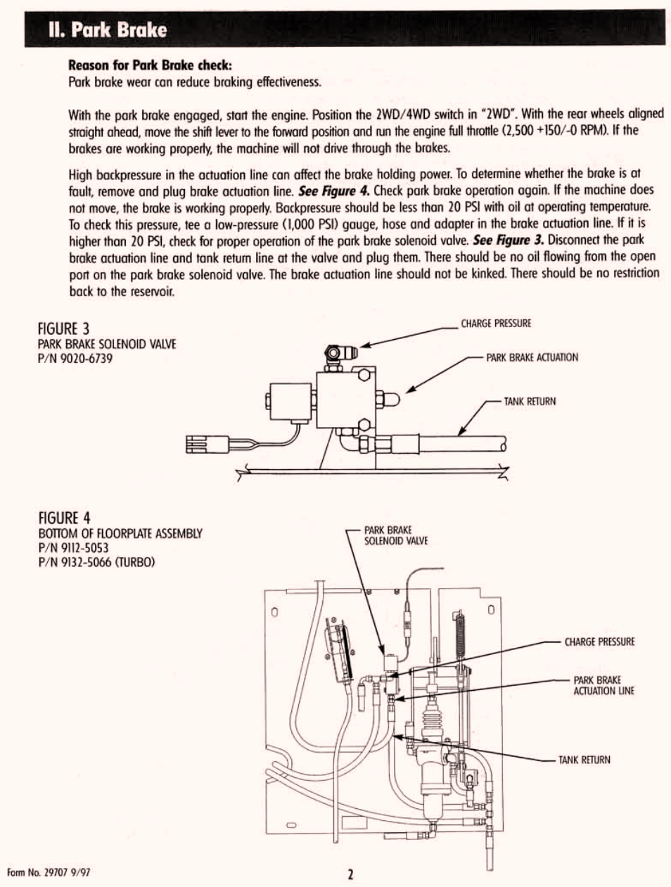 Section ii park brake | Gradall 534D-6T Service Manual User Manual | Page 158 / 288