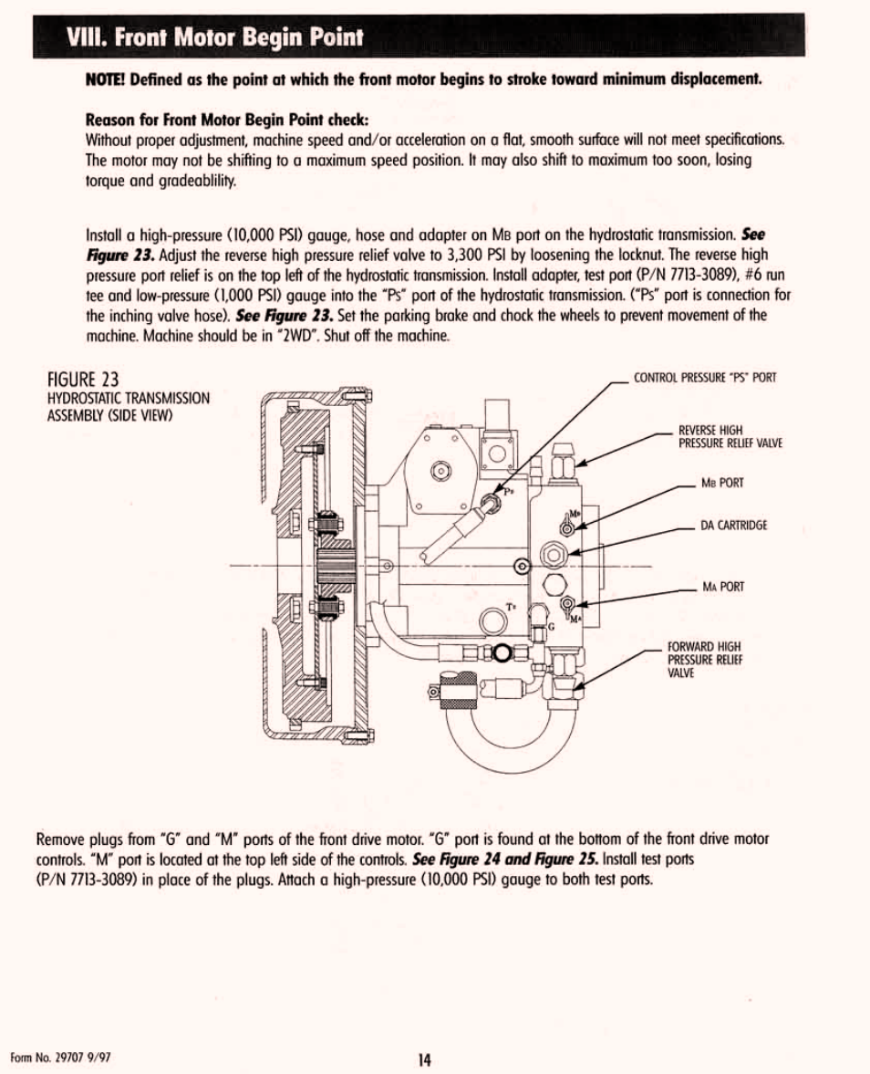 Section viii front motor begin point | Gradall 534D-6T Service Manual User Manual | Page 170 / 288