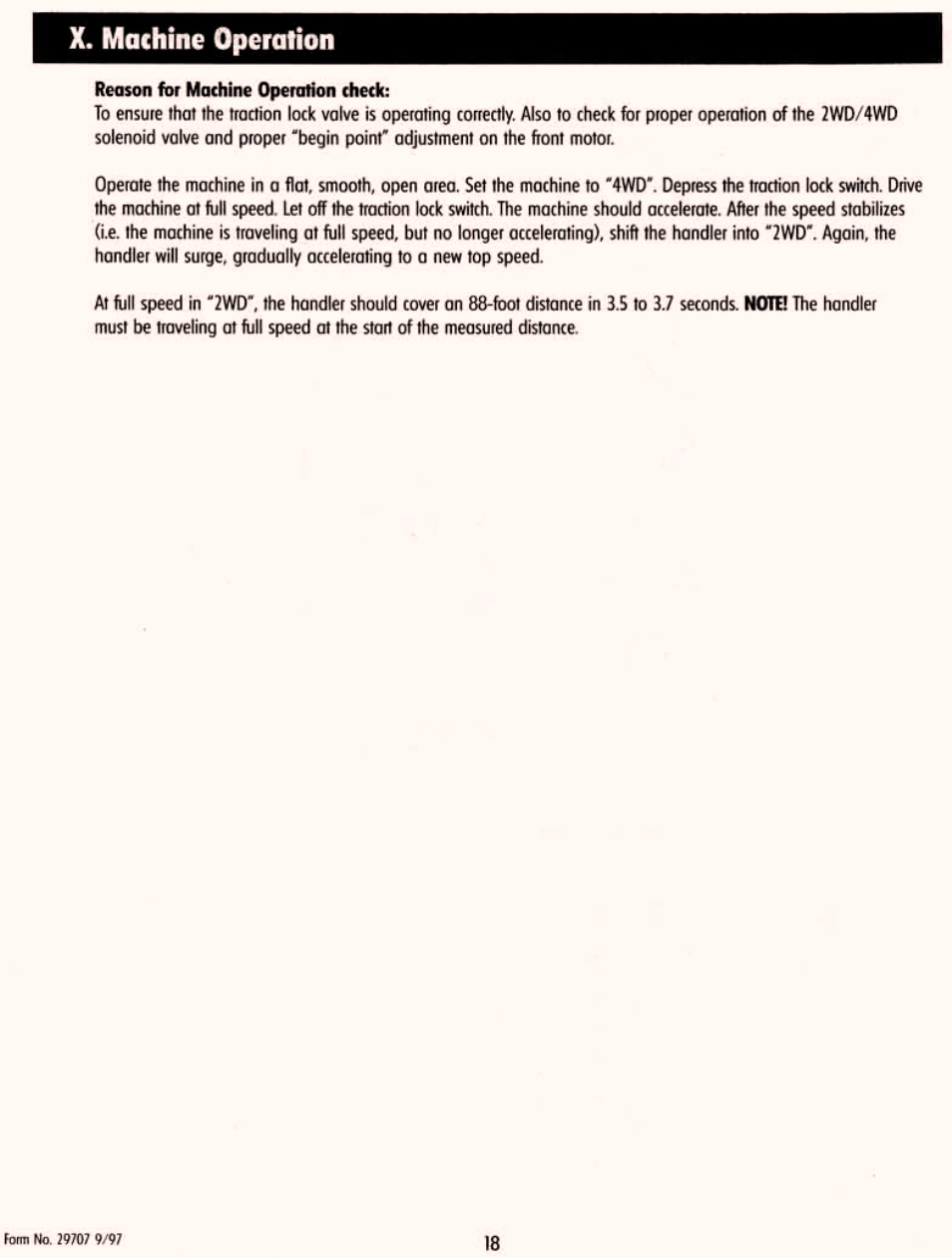 Section x machine operation | Gradall 534D-6T Service Manual User Manual | Page 174 / 288