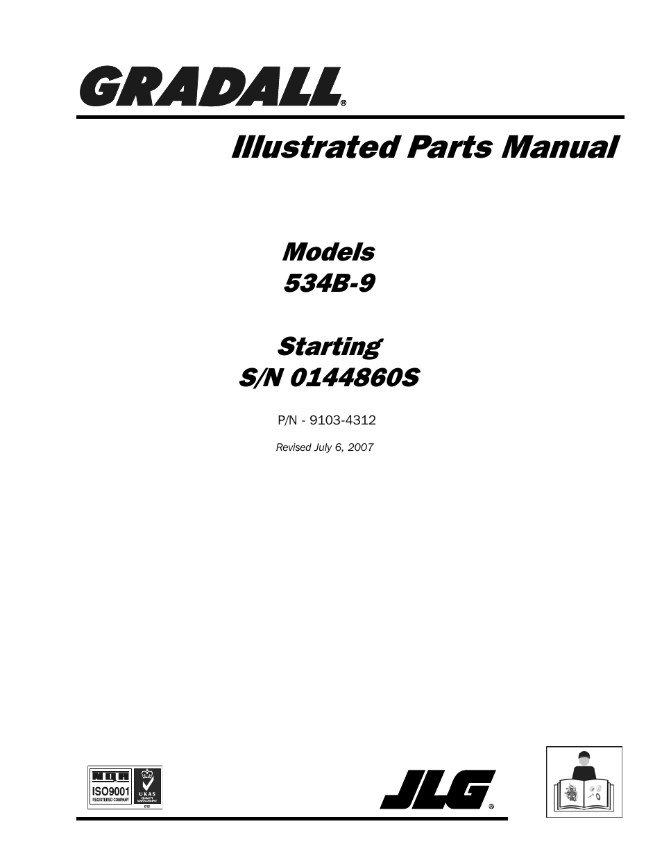 Gradall 534B-9 Parts Manual User Manual | 192 pages