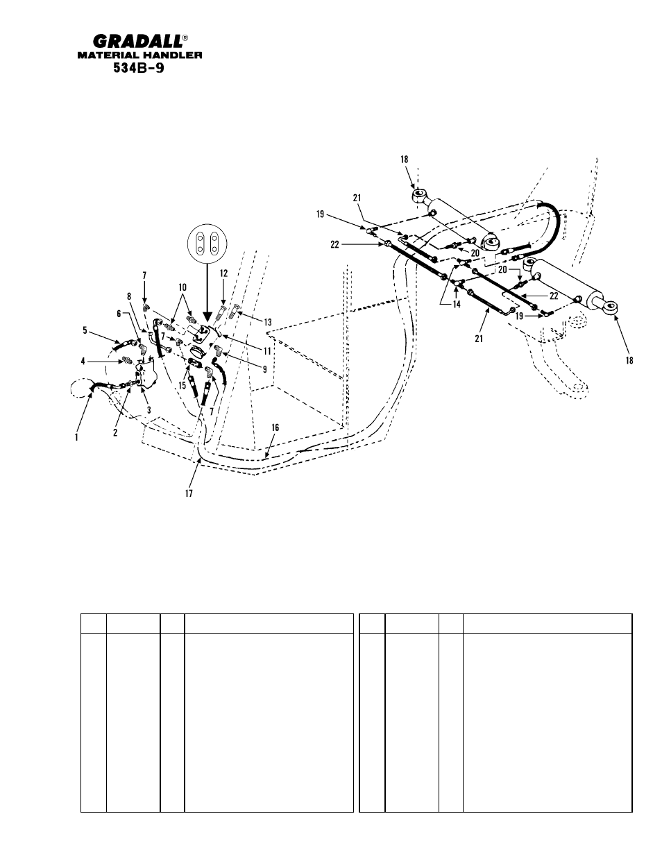 Hydraulic circuits steering | Gradall 534B-9 Parts Manual User Manual | Page 109 / 192